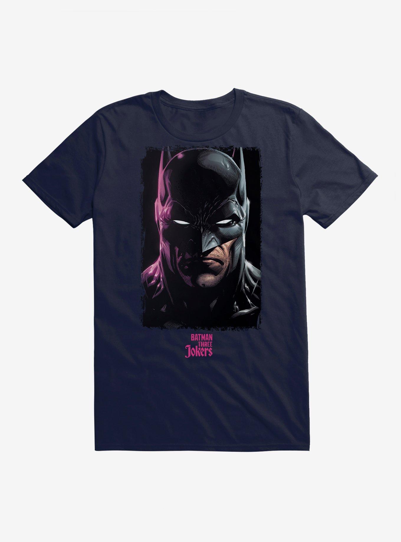Batman: Three Jokers Batman Portrait T-Shirt, NAVY, hi-res