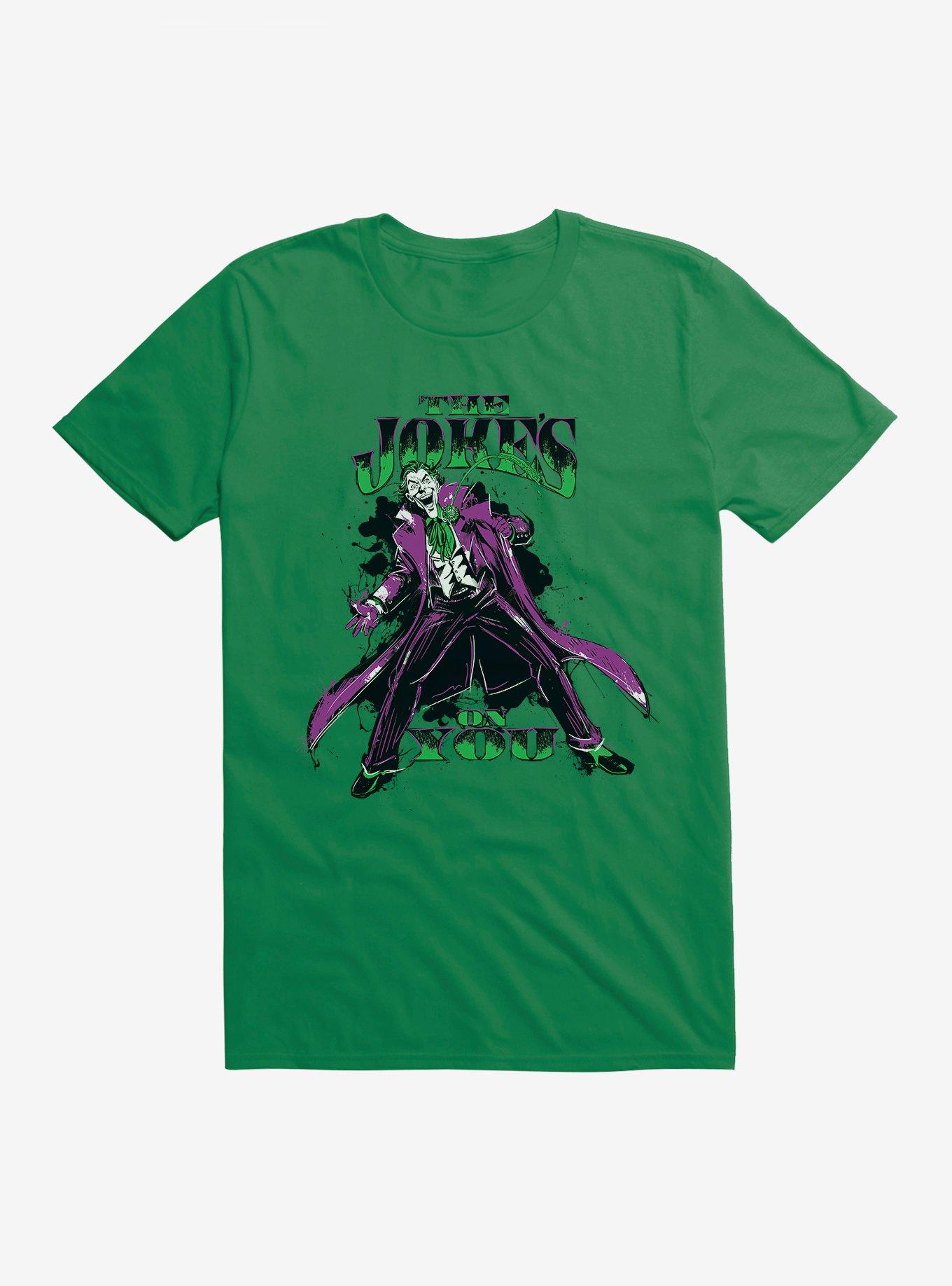 Batman The Joker Jokes On You T-Shirt, IRISH GREEN, hi-res
