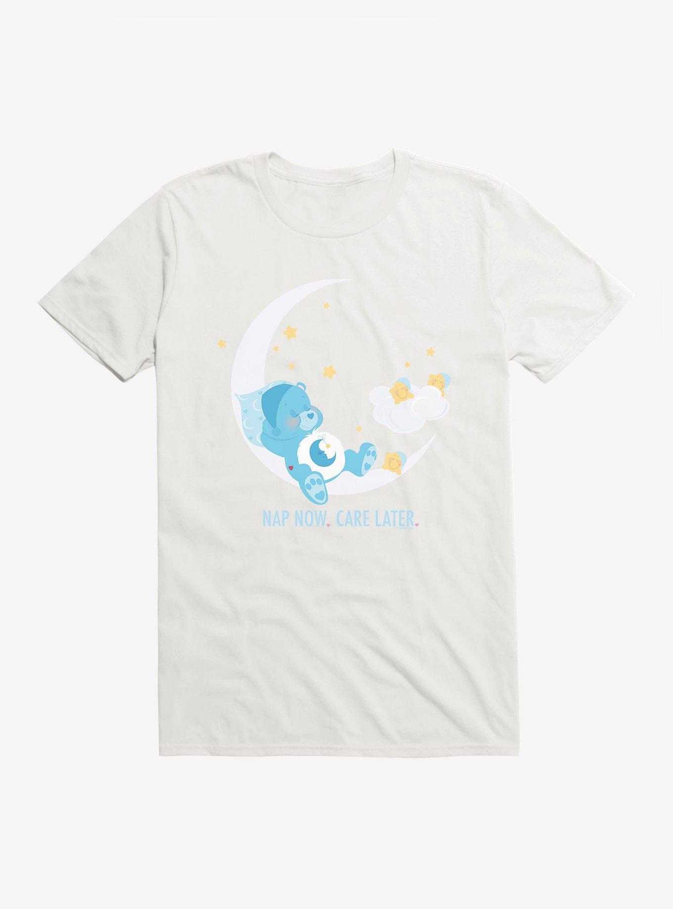 Care Bears Bedtime Bear Nap Now Care Later T-Shirt, WHITE, hi-res