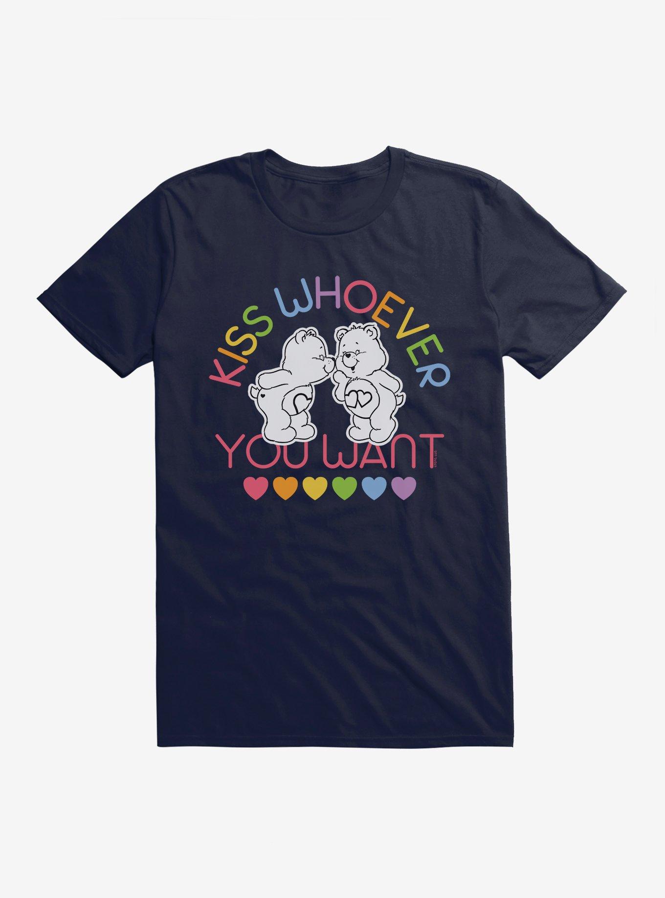 Care Bears Pride Tenderheart & Love-A-Lot Kiss Who You Want T-Shirt, , hi-res