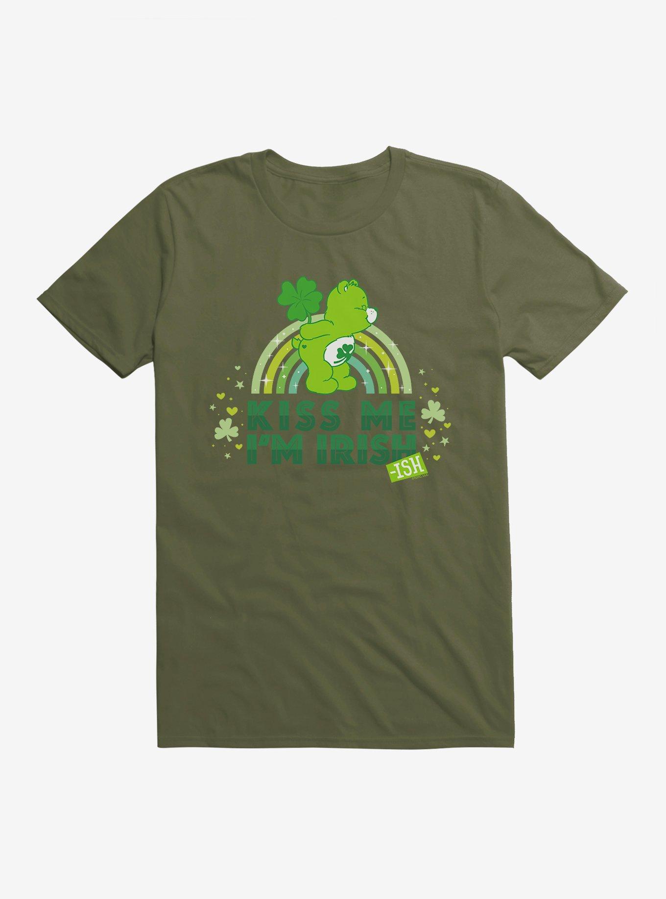 Care Bears Good Luck Bear Kiss Me I'm Irish Rainbow T-Shirt, , hi-res
