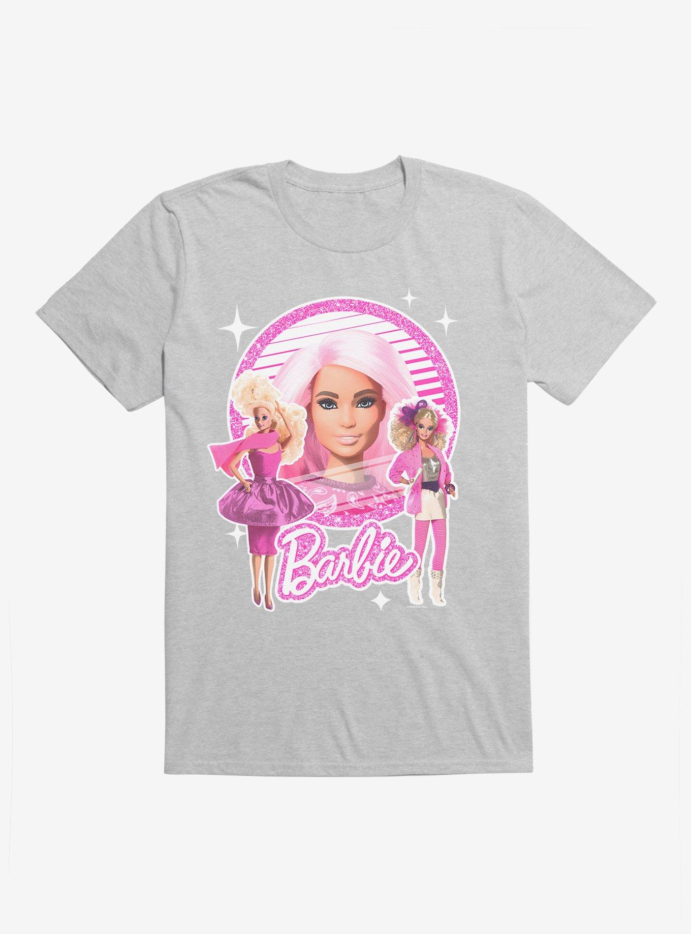 Barbie 80's Barbie Dolls T-Shirt, HEATHER GREY, hi-res