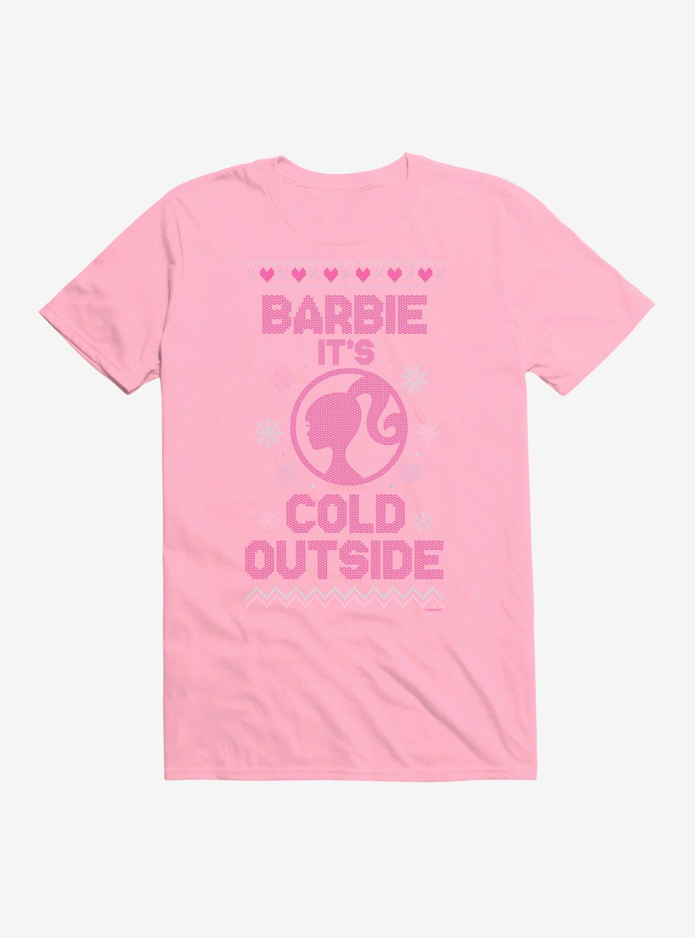 Barbie It's Cold Outside Ugly Christmas Pattern T-Shirt, , hi-res