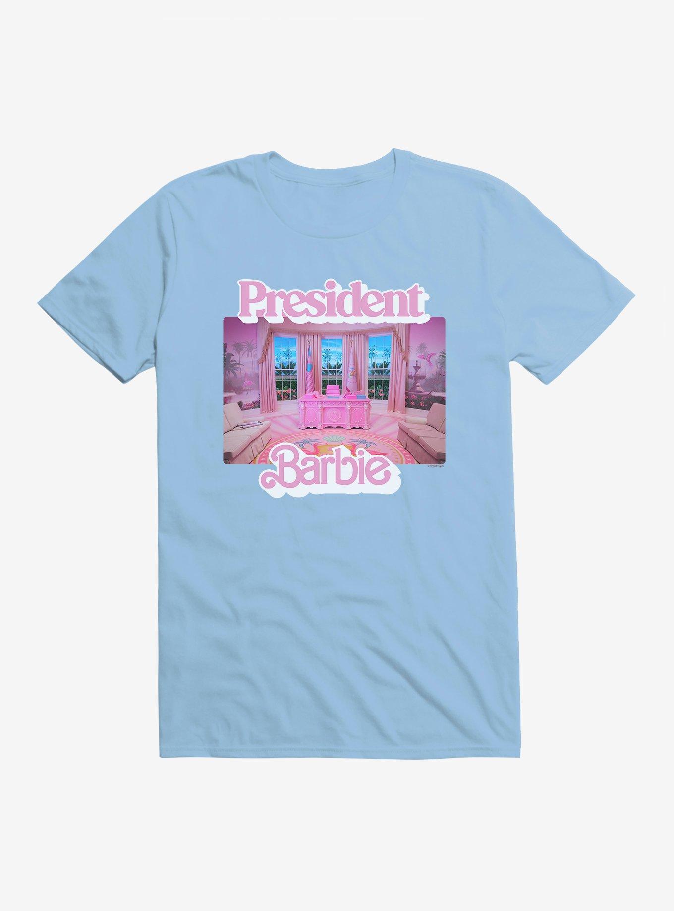 Barbie Movie President Barbie Pink Oval Office T-Shirt, , hi-res