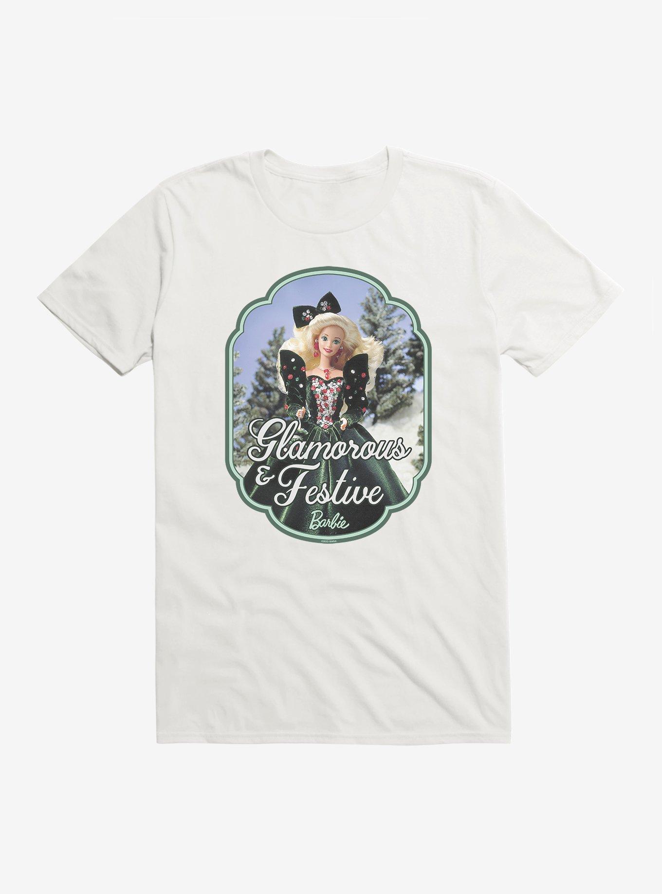 Barbie Glamorous & Festive T-Shirt, WHITE, hi-res