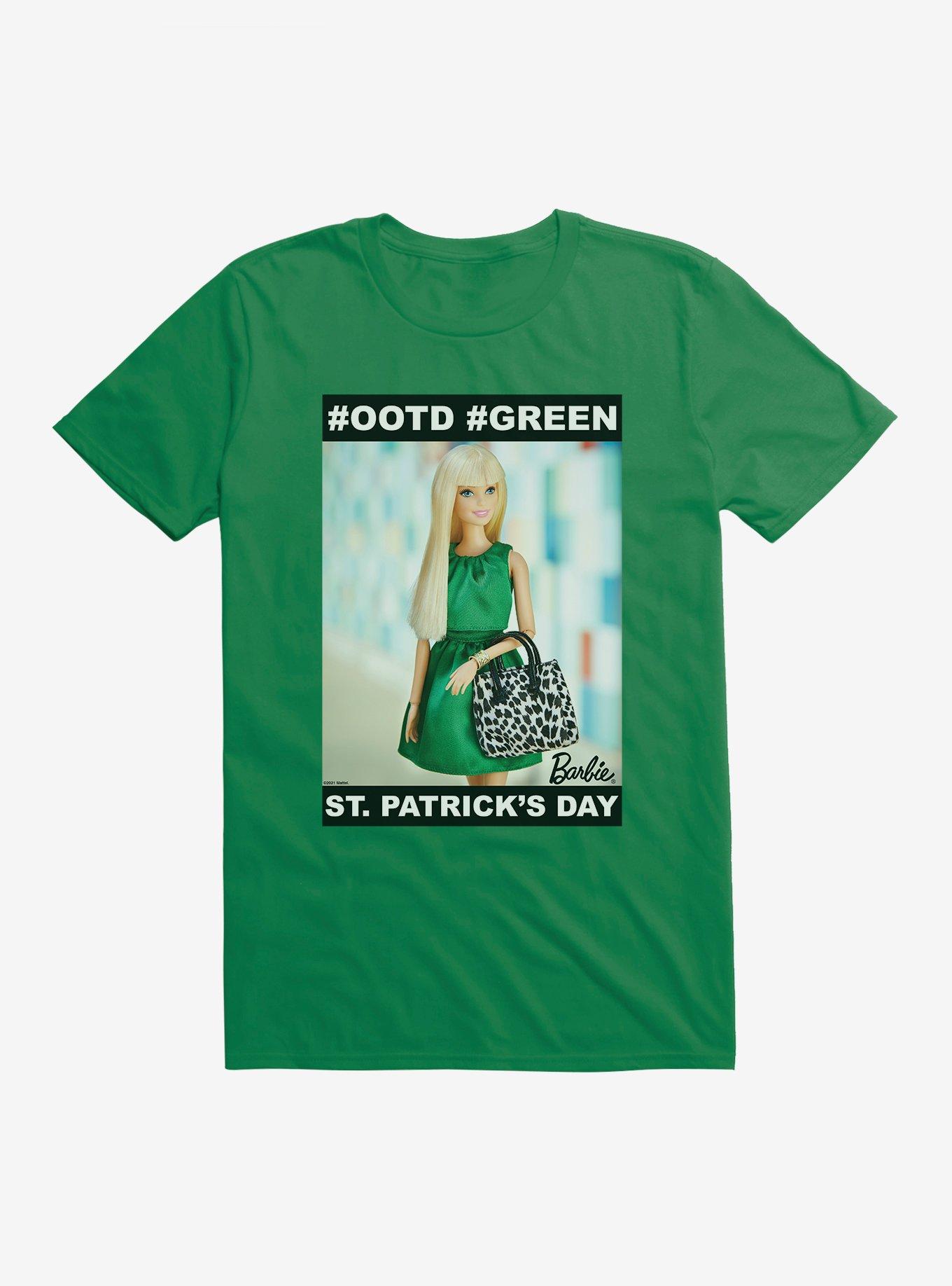 Barbie St. Patrick's Day #OOTD #GREEN T-Shirt