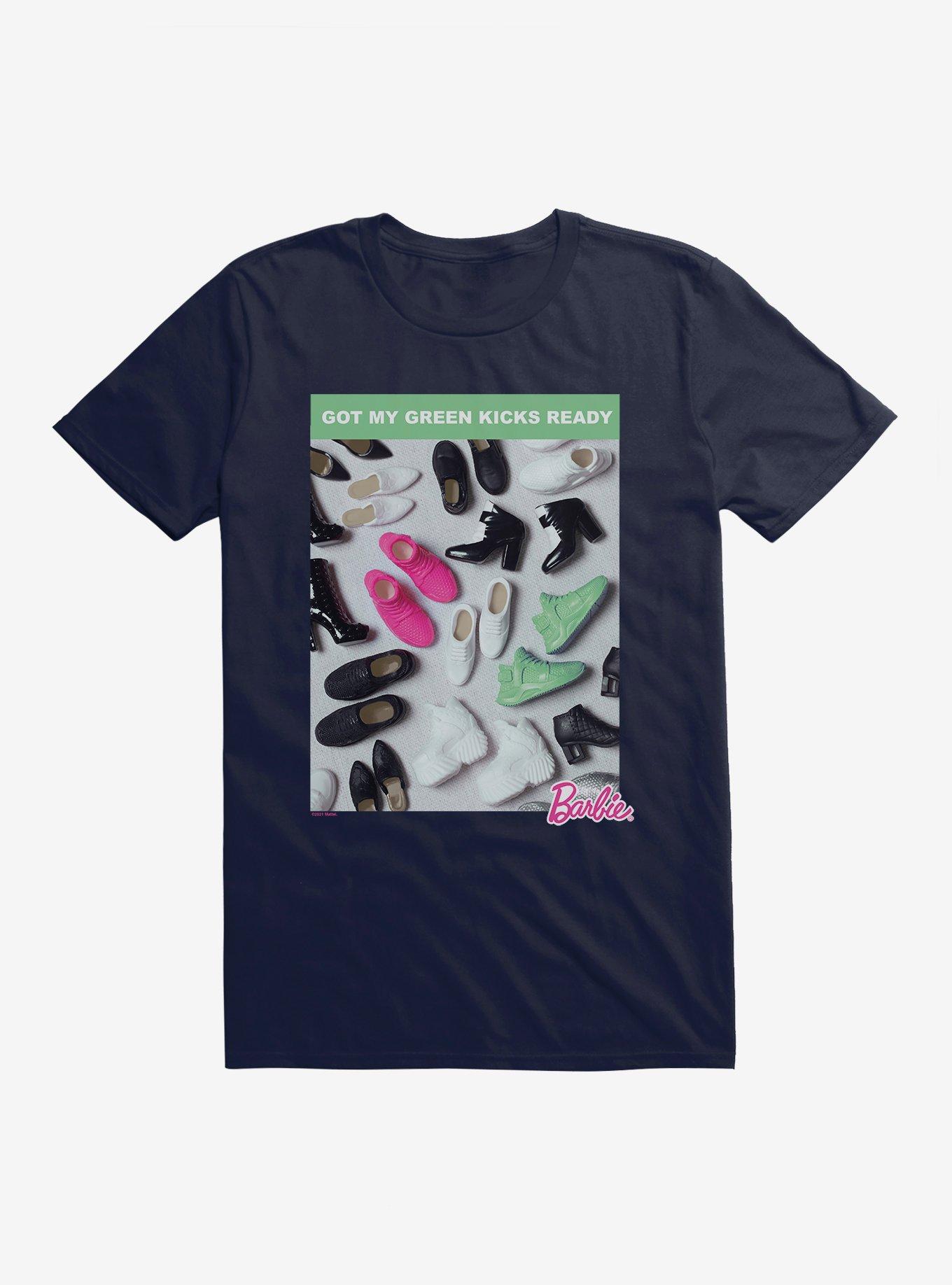 Barbie St. Patrick's Day Green Kicks T-Shirt, NAVY, hi-res