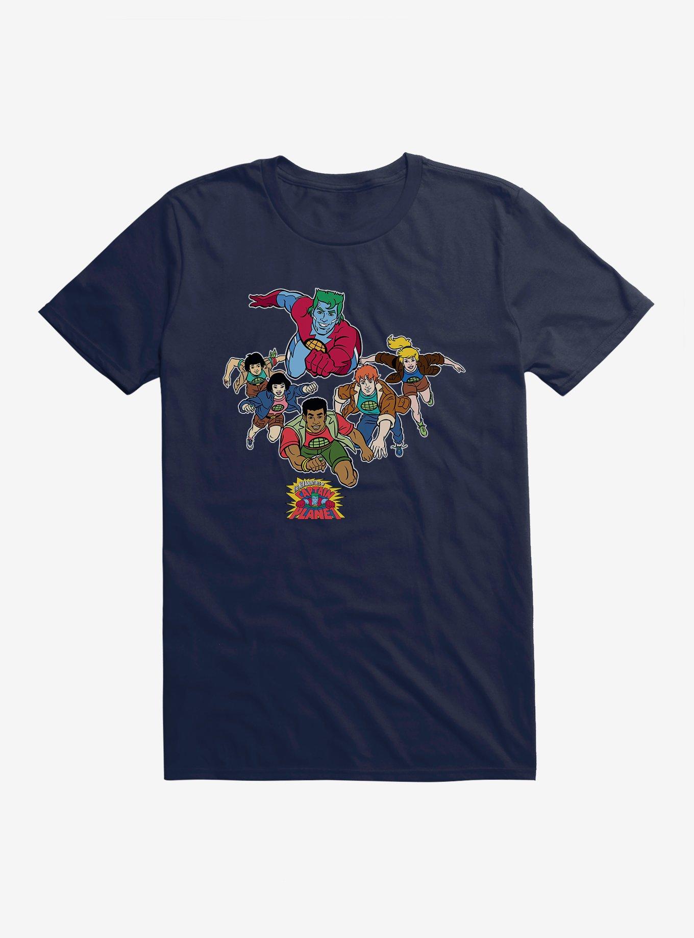 Captain Planet Lets Go T-Shirt, MIDNIGHT NAVY, hi-res