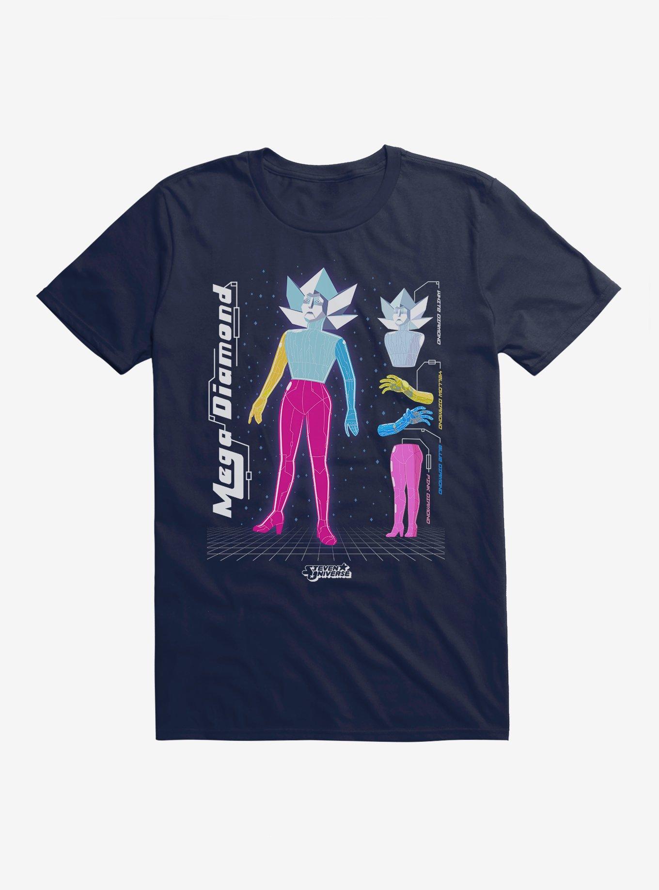 Steven Universe Mega Diamond T-Shirt, MIDNIGHT NAVY, hi-res