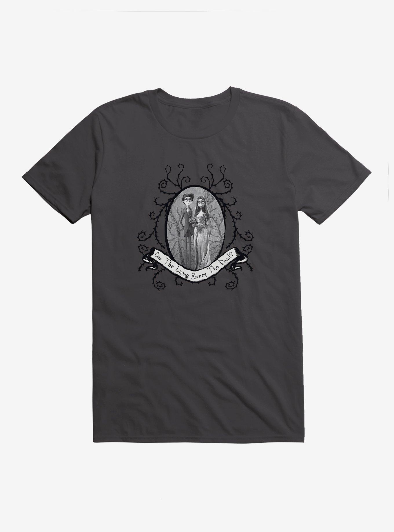 Corpse Bride Emily And Victor Portrait T-Shirt, HEAVY METAL, hi-res