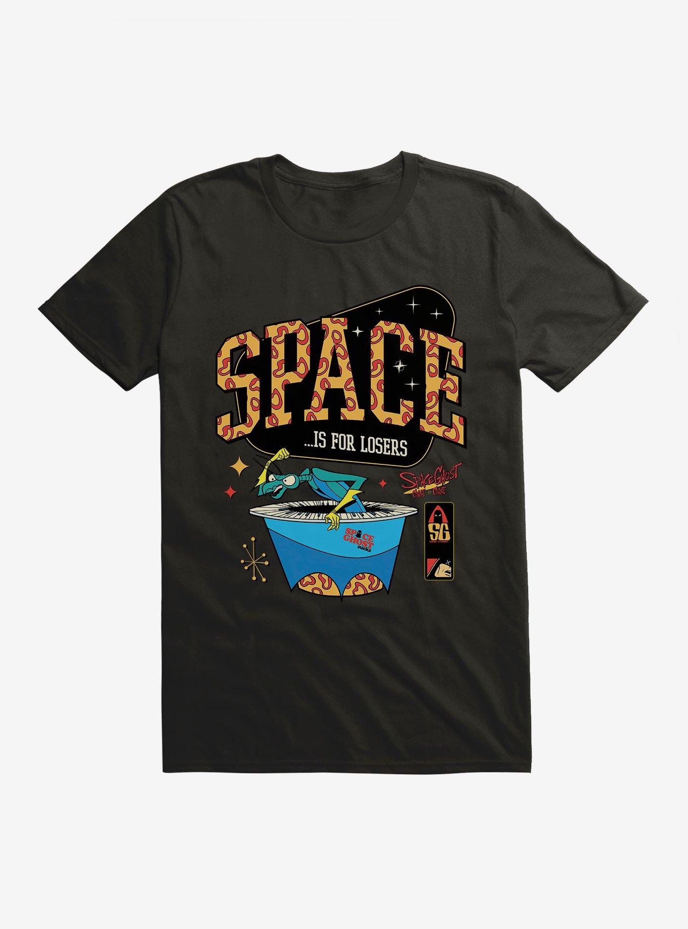 Space Ghost Space Is For Losers T-Shirt, BLACK, hi-res