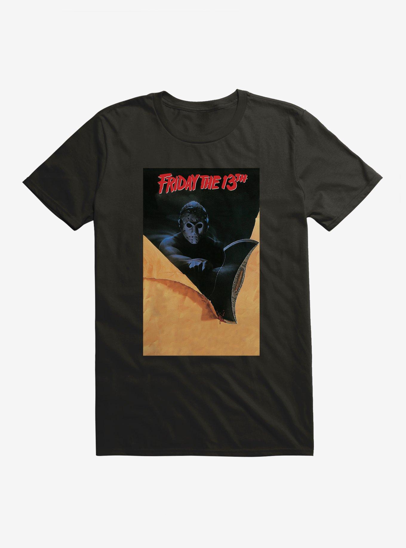 Friday The 13th Poster T-Shirt, BLACK, hi-res