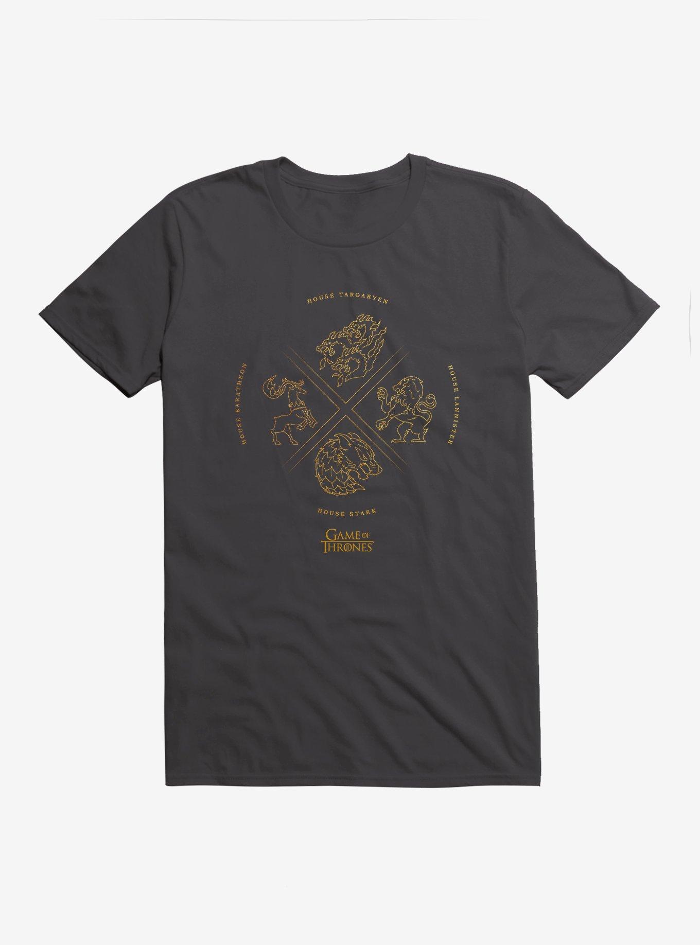 Game Of Thrones Powerful House Sigils T-Shirt, HEAVY METAL, hi-res