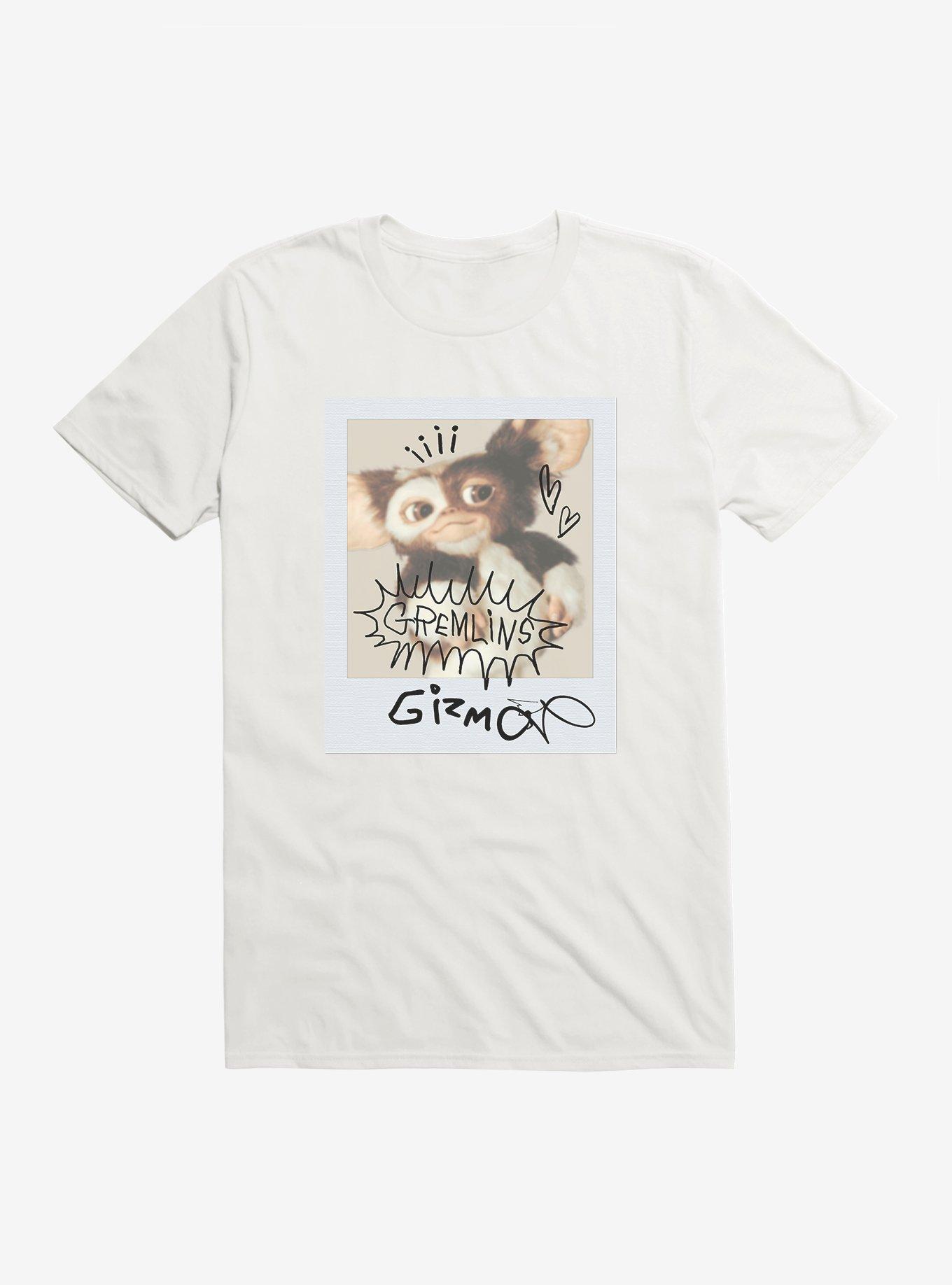 Gremlins Gizmo Polaroid T-Shirt, WHITE, hi-res