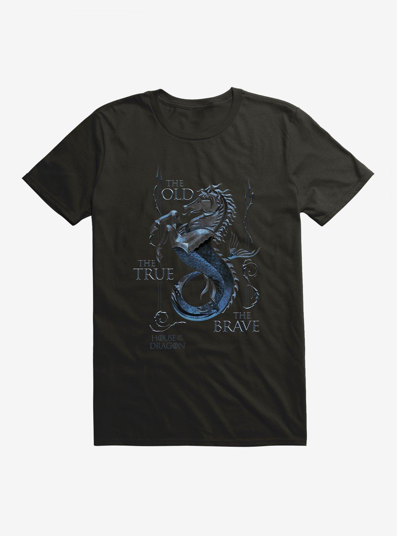 House Of The Dragon The True, The Old, The Brave House Velaryon T-Shirt, , hi-res