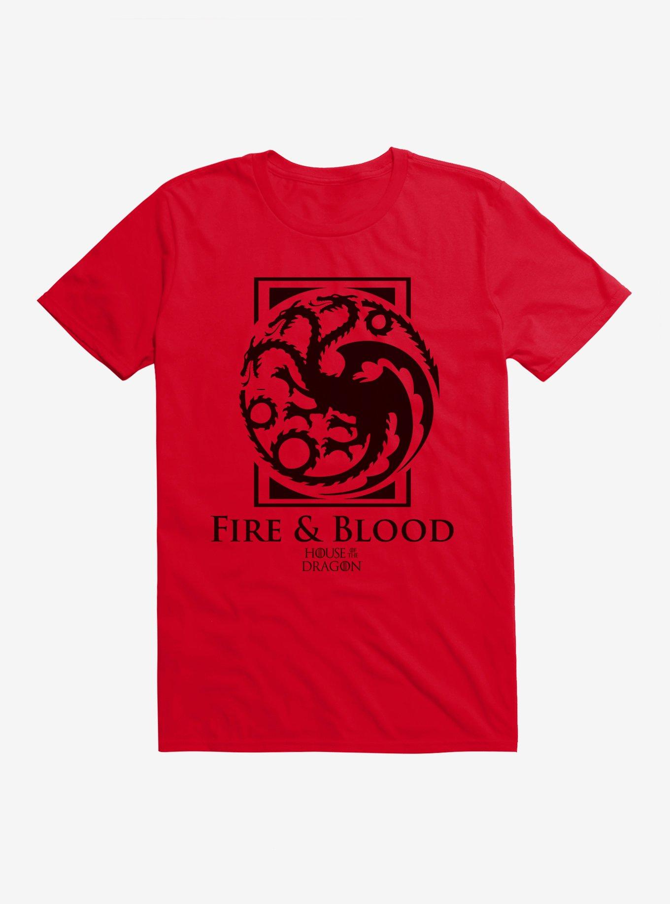 House Of The Dragon House Targaryen Fire And Blood T-Shirt, , hi-res