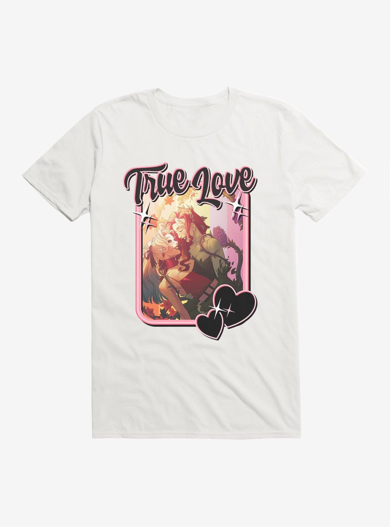 DC True Love Poison Ivy & Harley Quinn T-Shirt, WHITE, hi-res