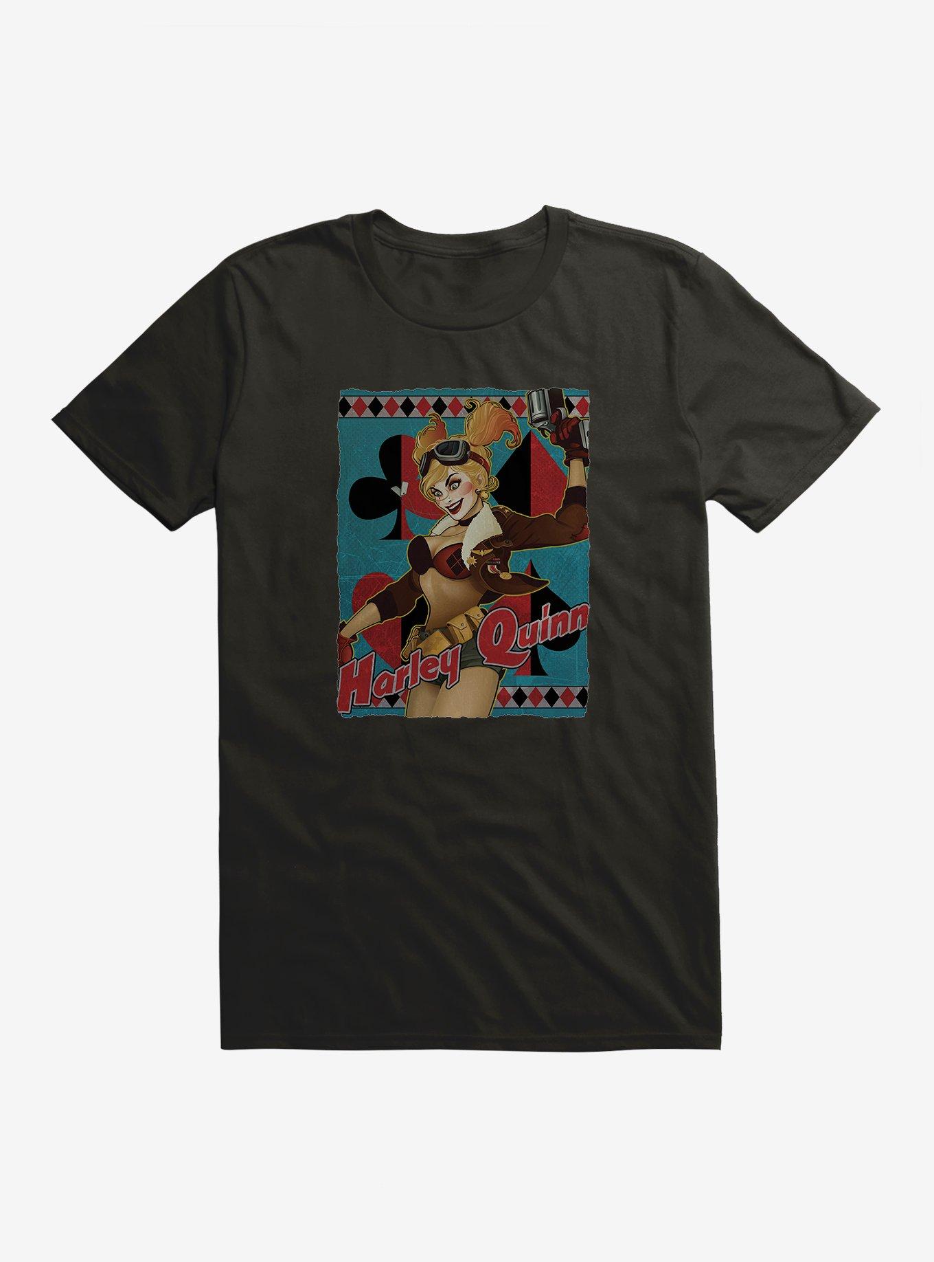 DC Comics Bombshells Harley Quinn T-Shirt, BLACK, hi-res