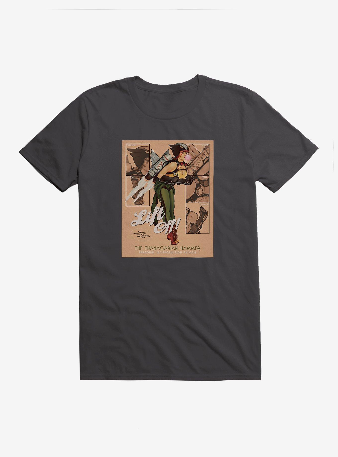 DC Comics Bombshells Hawkgirl Lift Off T-Shirt, HEAVY METAL, hi-res