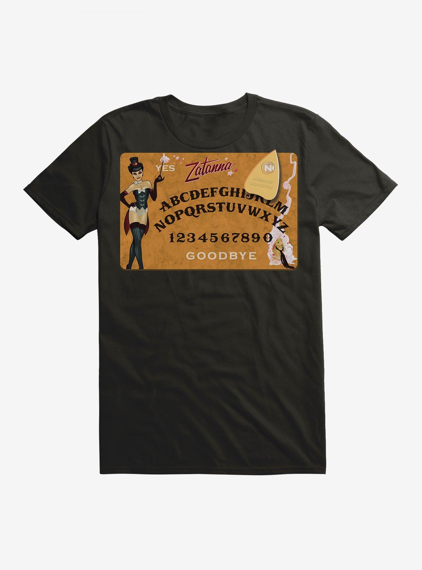 DC Comics Zatanna Ouija Board T-Shirt, BLACK, hi-res