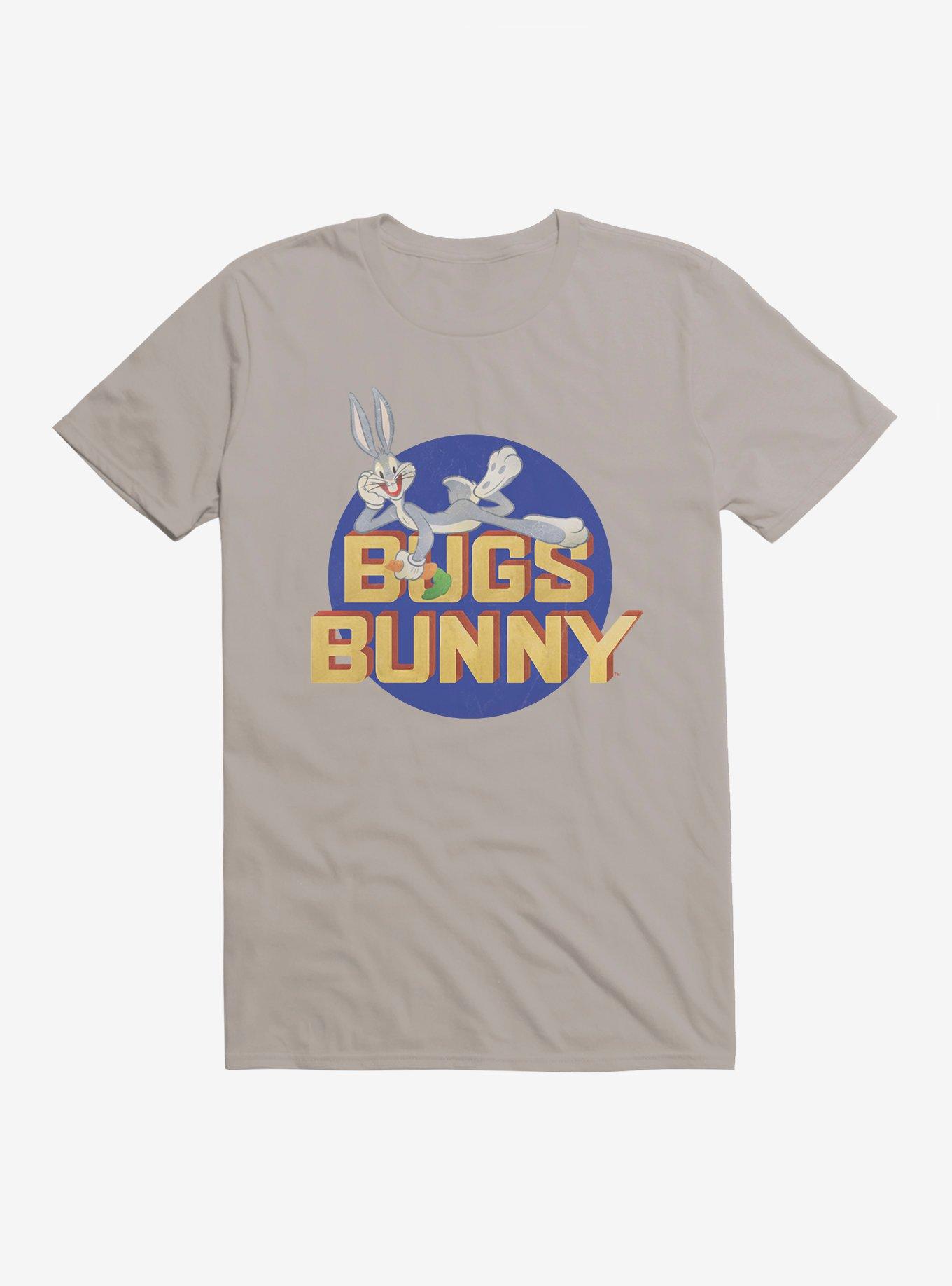 Looney Tunes Retro Bugs Bunny Icon T-Shirt, LIGHT GREY, hi-res