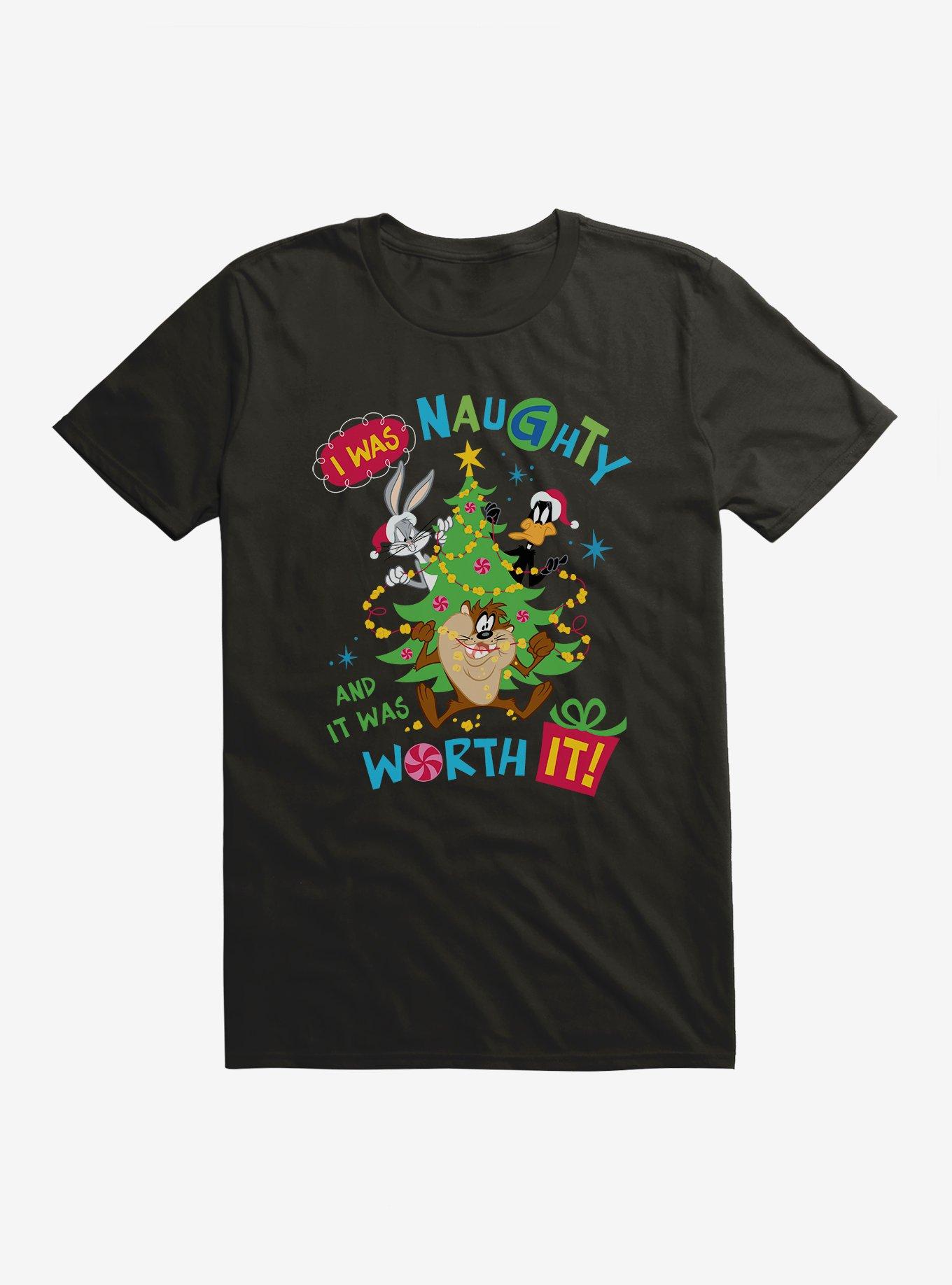 Looney Tunes Holiday I Was Naughty T-Shirt, BLACK, hi-res