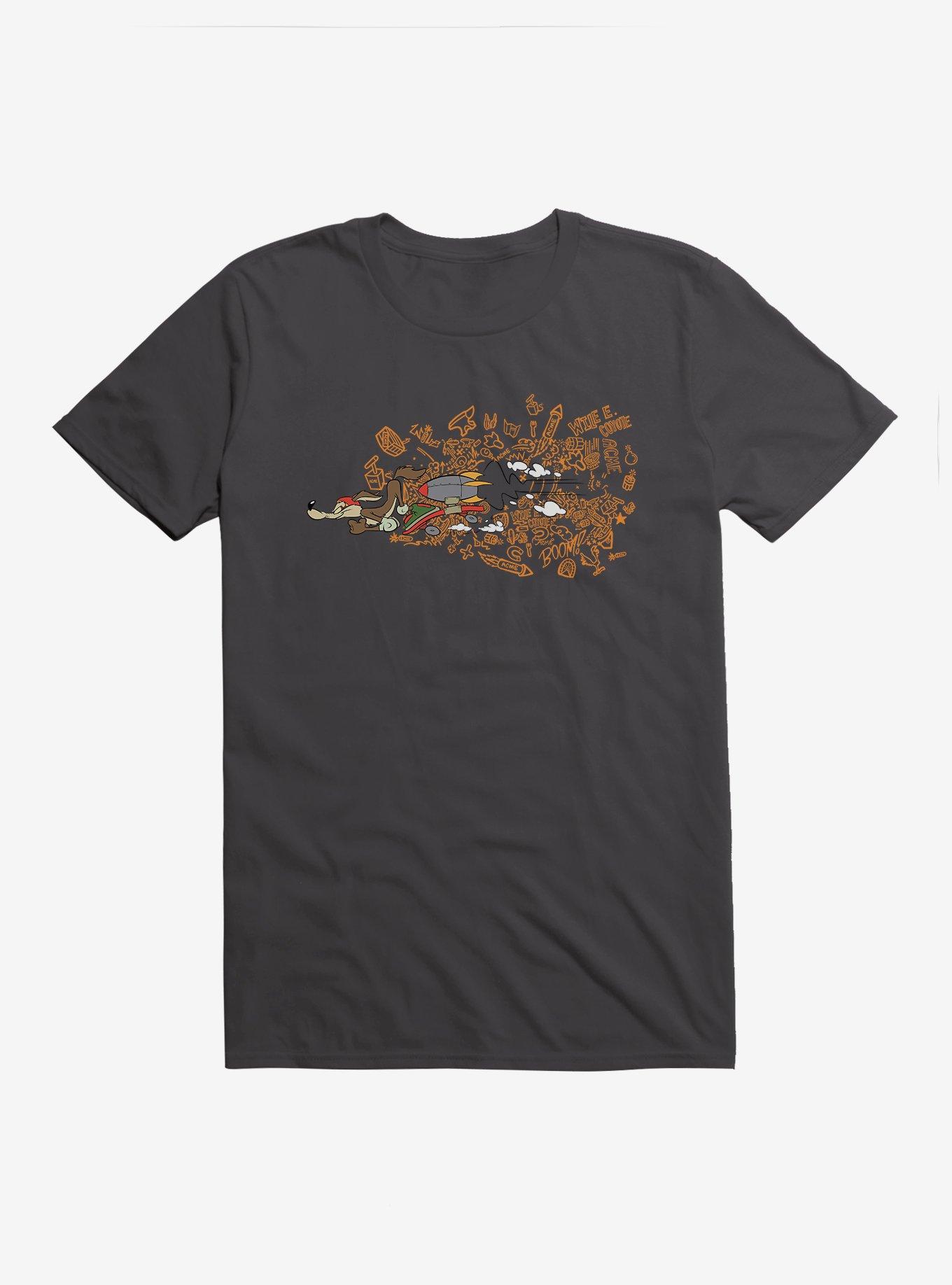 Looney Tunes Wile E. Coyote T-Shirt, HEAVY METAL, hi-res