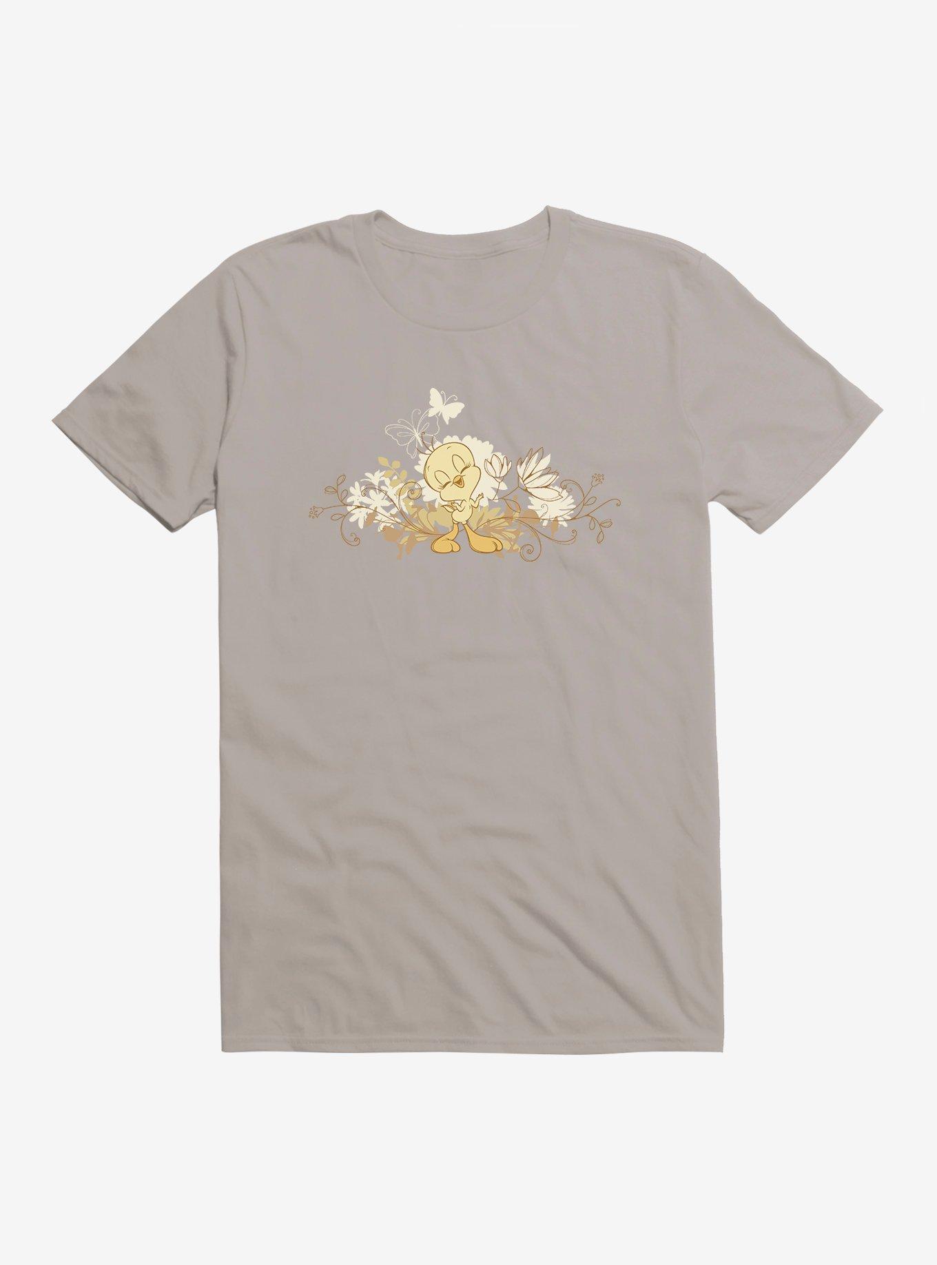 Looney Tunes Tweety Bird Flower Power T-Shirt, LIGHT GREY, hi-res