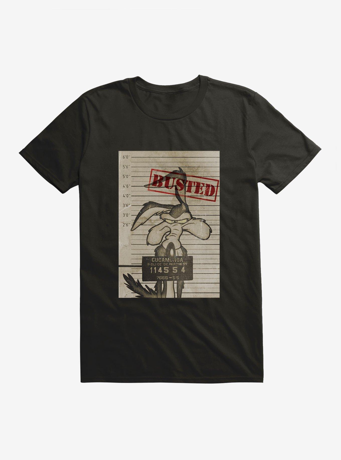 Looney Tunes Wile. E. Coyote Busted T-Shirt, BLACK, hi-res