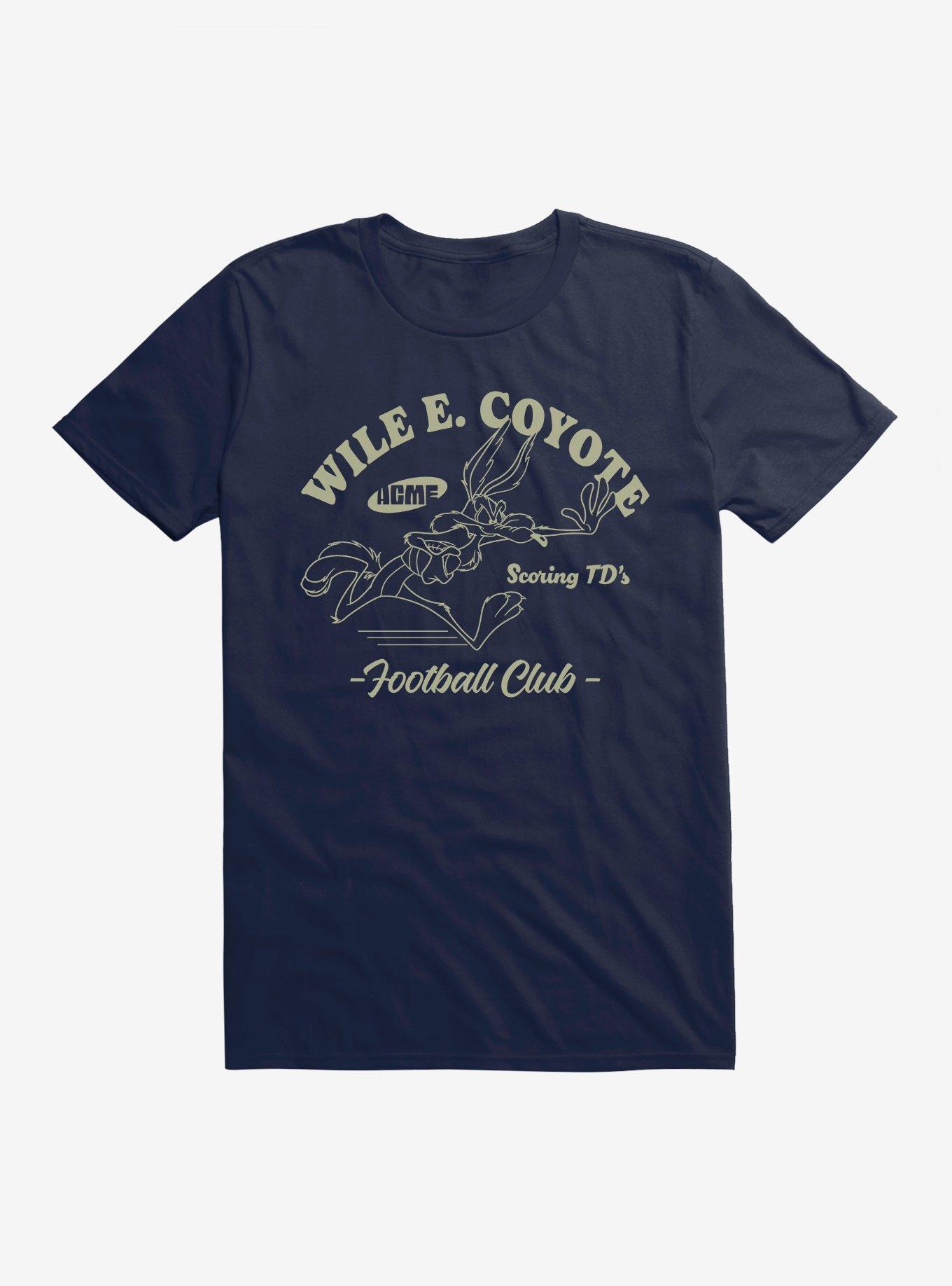 Looney Tunes Wile E. Coyote Football Club T-Shirt, MIDNIGHT NAVY, hi-res