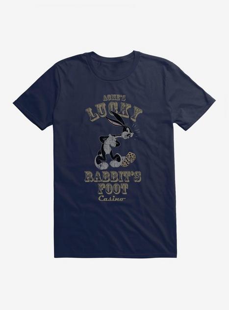Looney Tunes Retro Bugs Bunny Acme's Lucky Rabbit Foot T-Shirt - BLUE ...