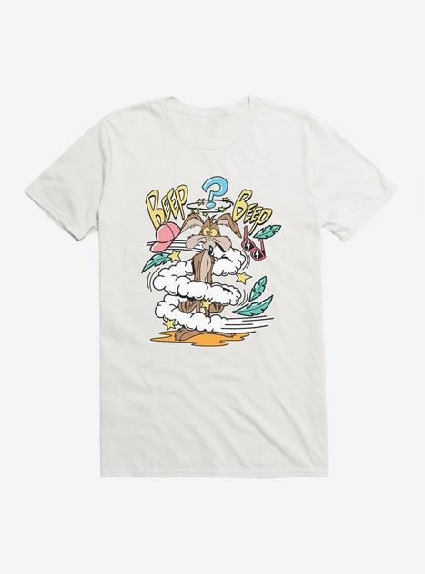 Looney Tunes Wile E. Coyote Beep Beep T-Shirt - WHITE | BoxLunch