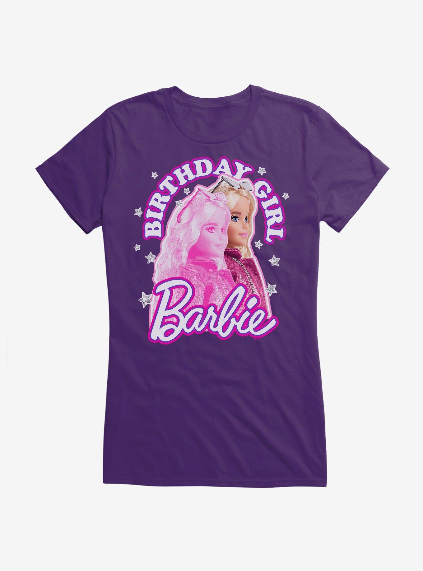 Barbie Pink Silhouette Girls T-Shirt