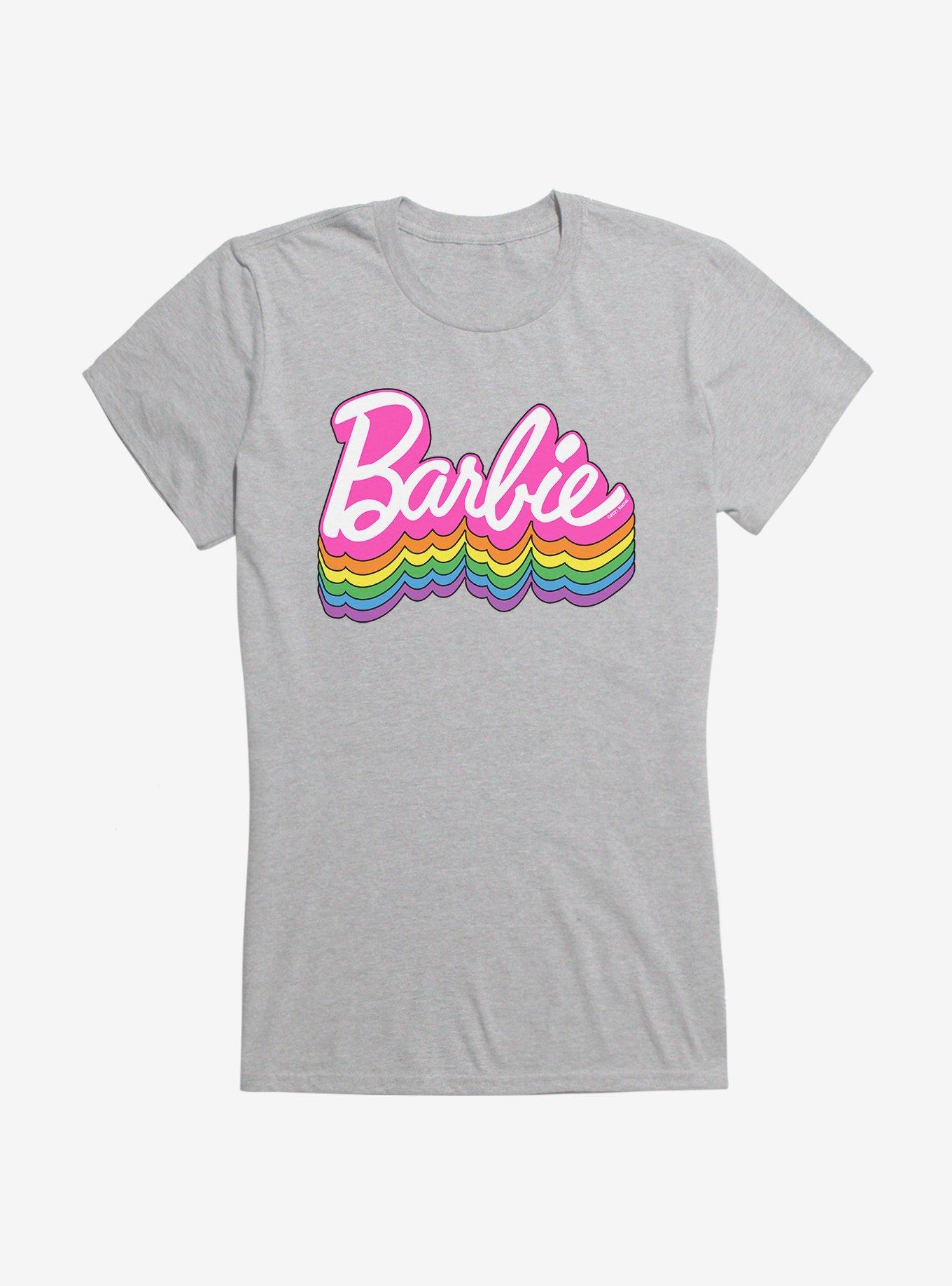 Barbie Logo Pride Rainbow Shadow T-Shirt, , hi-res