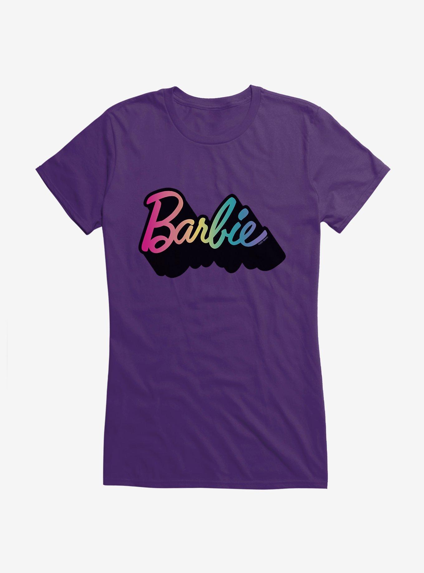 Barbie Pride Rainbow 3D Black Shadow Logo T-Shirt, , hi-res