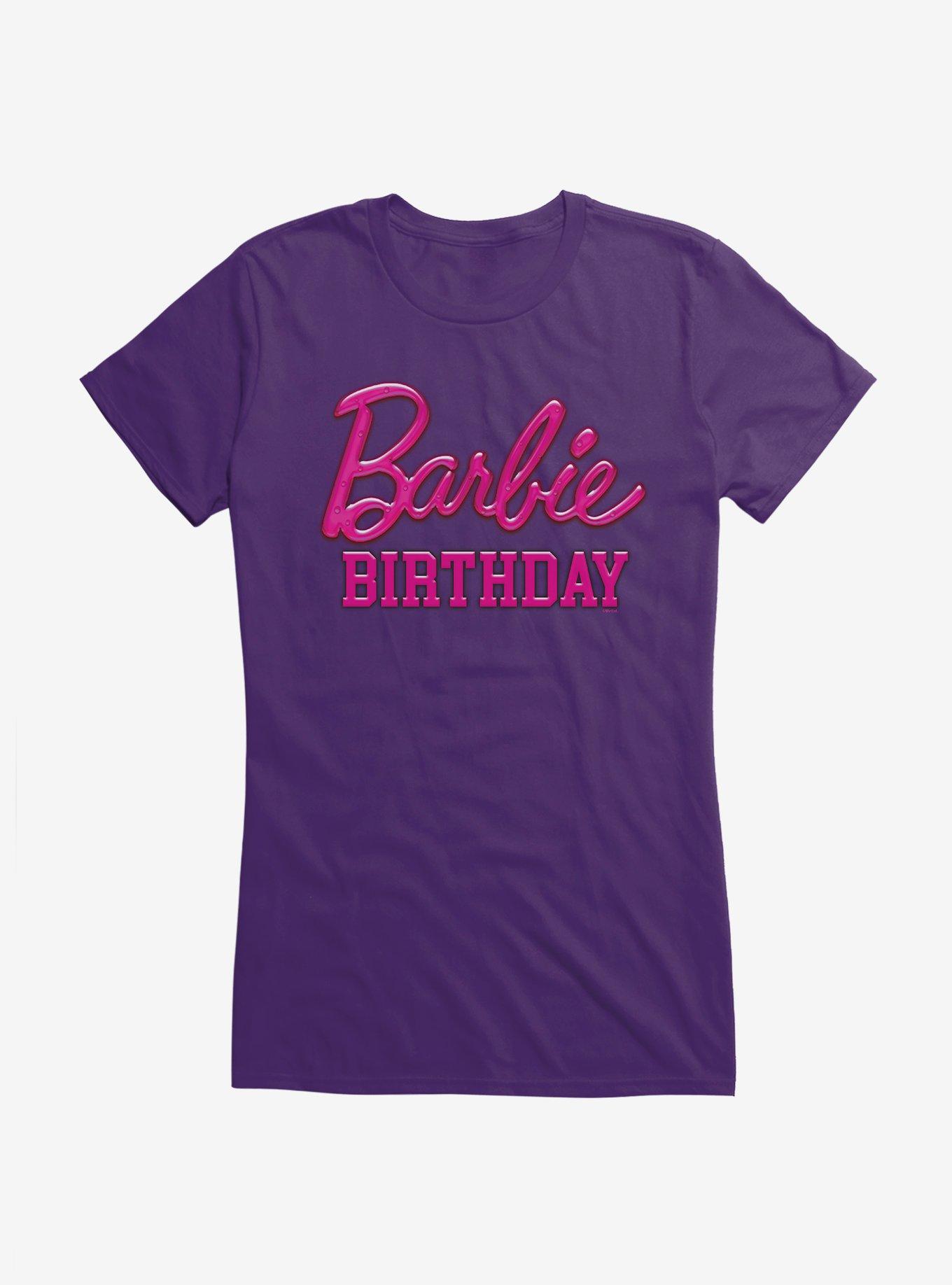 Barbie Pink Birthday Girls T-Shirt, , hi-res