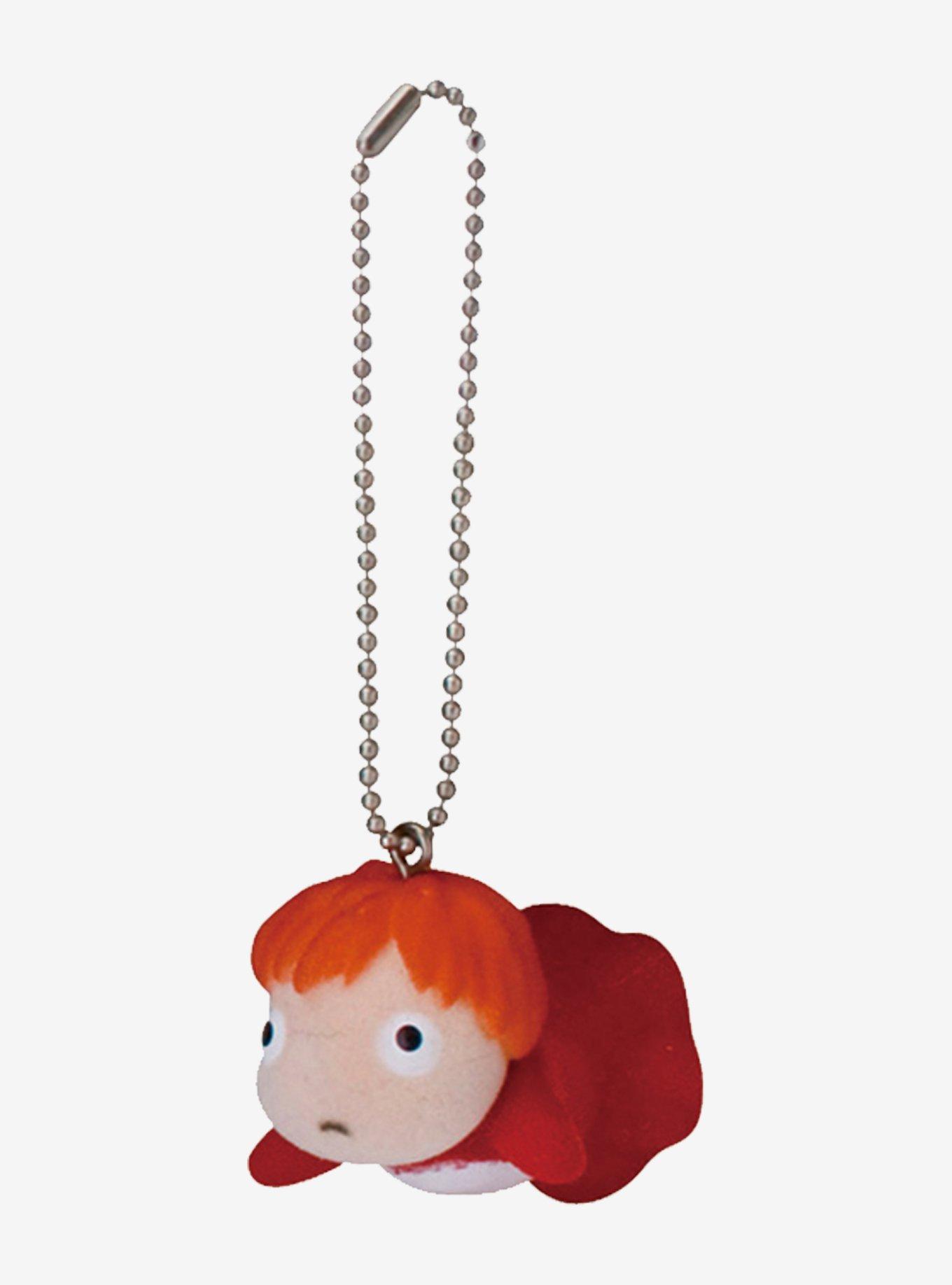 Studio Ghibli Ponyo Figural Flocked Ponyo Keychain, , hi-res