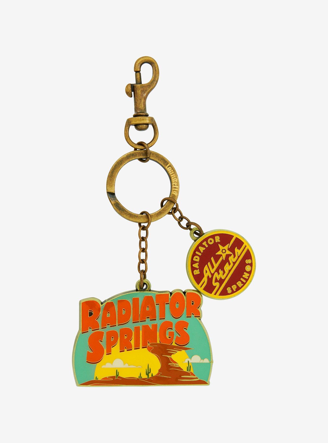 Loungefly Disney Pixar Cars Radiator Springs Multi-Charm Keychain - BoxLunch Exclusive, , hi-res