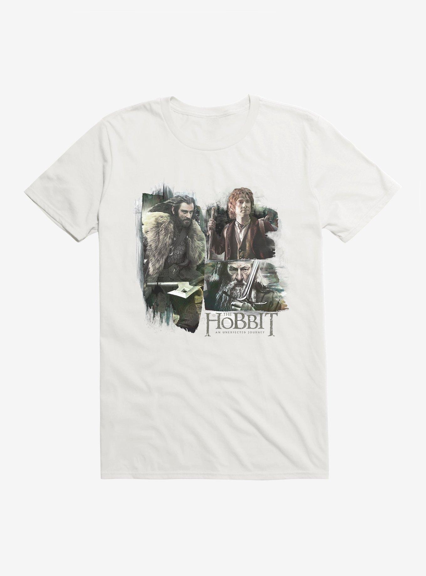 The Hobbit: An Unexpected Journey Thorin Bilbo Gandalf T-Shirt, , hi-res