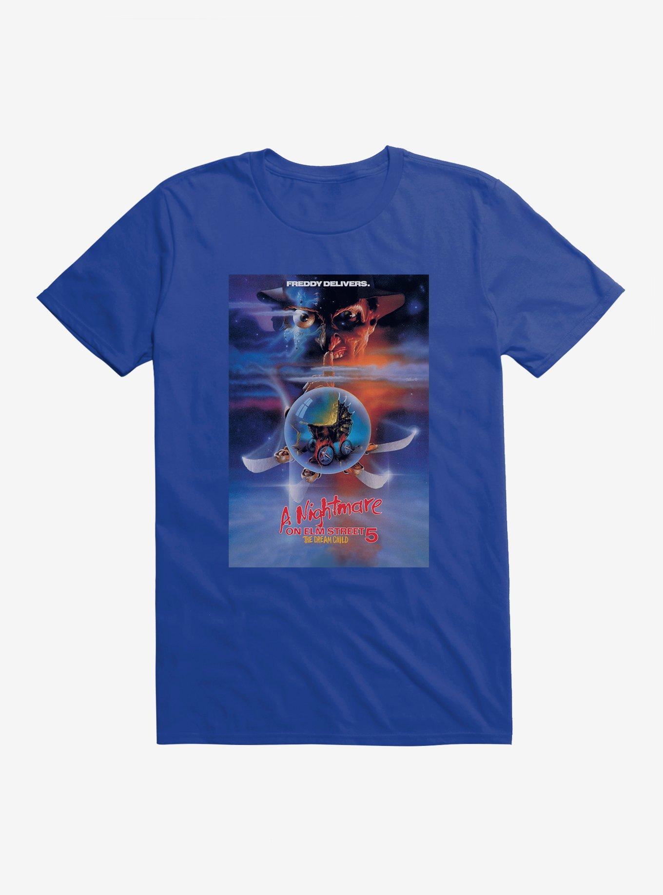 A Nightmare On Elm Street Five T-Shirt, ROYAL, hi-res