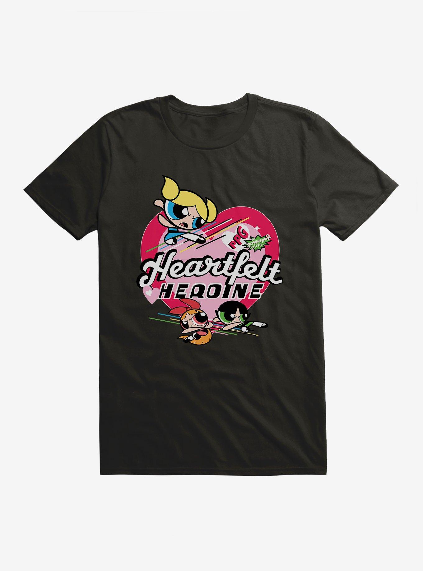 The Powerpuff Girls Heartfelt Heroine T-Shirt, BLACK, hi-res