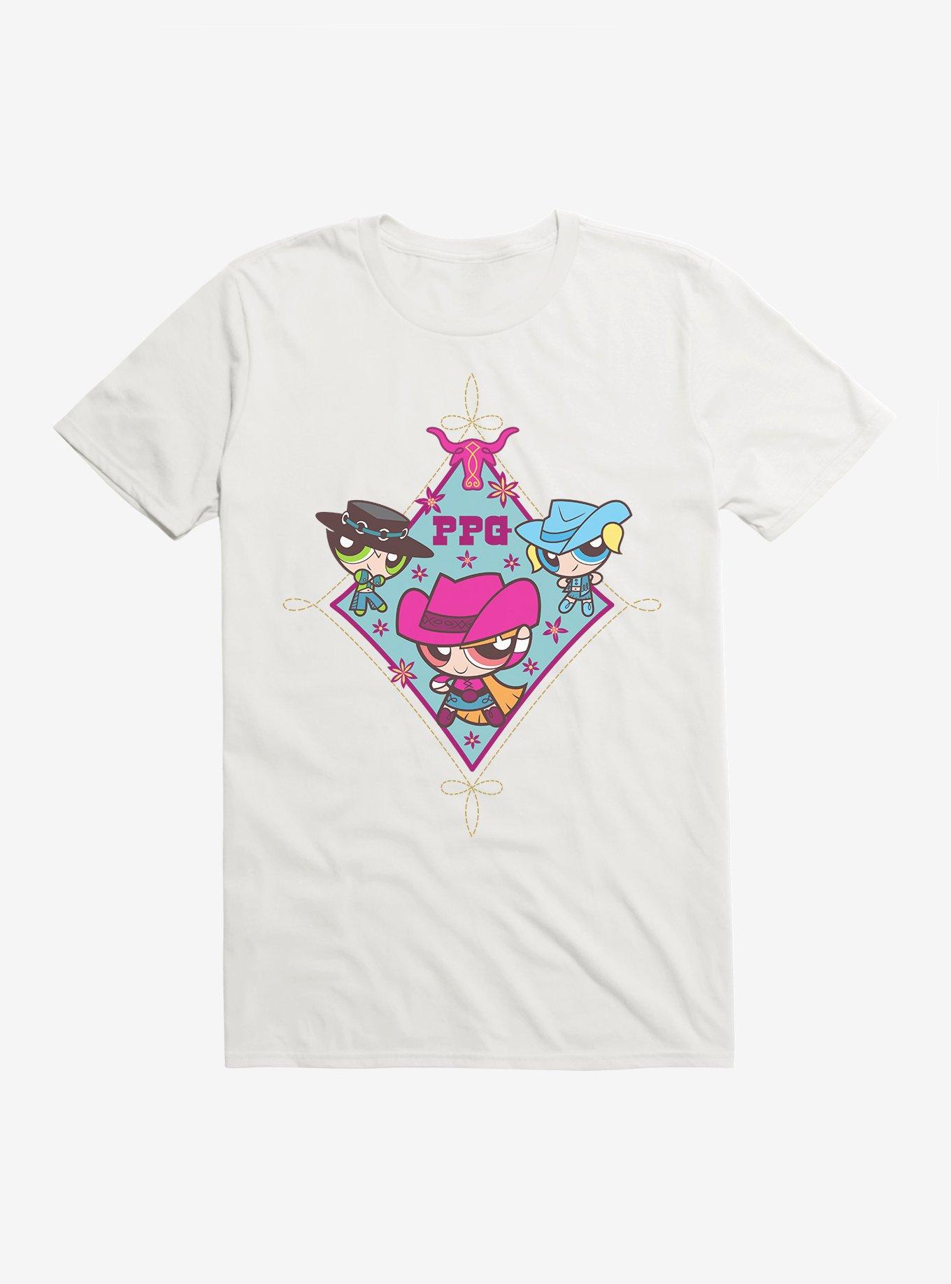 Powerpuff Diamond Stitch T-Shirt, WHITE, hi-res