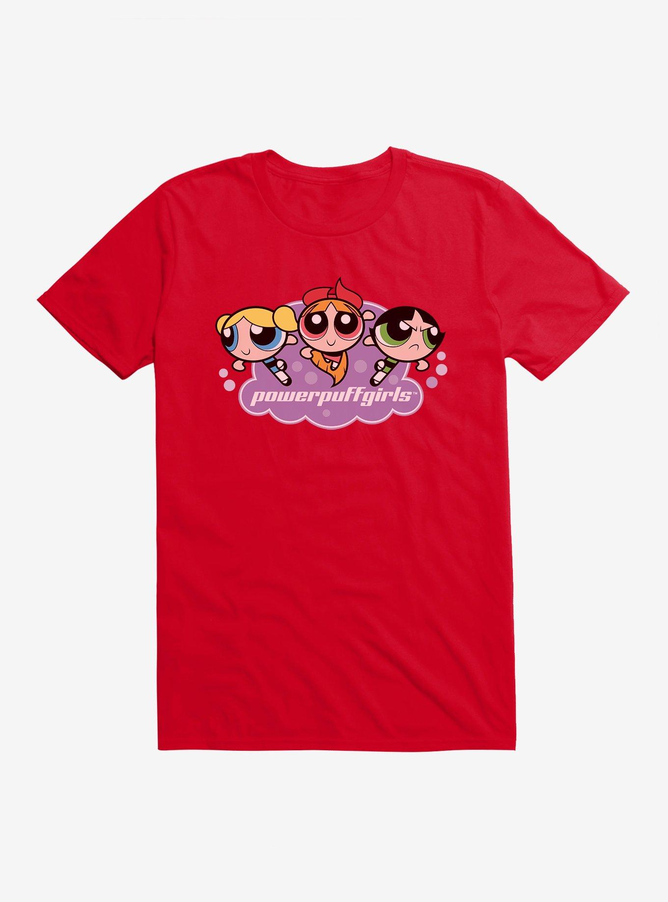 The Powerpuff Girls Team Logo T-Shirt, RED, hi-res