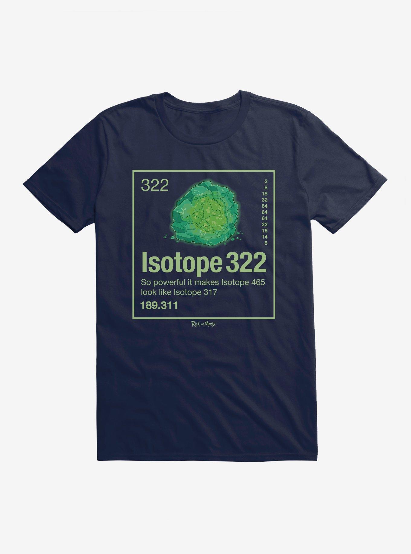 Rick And Morty Isotope 322 T-Shirt, MIDNIGHT NAVY, hi-res