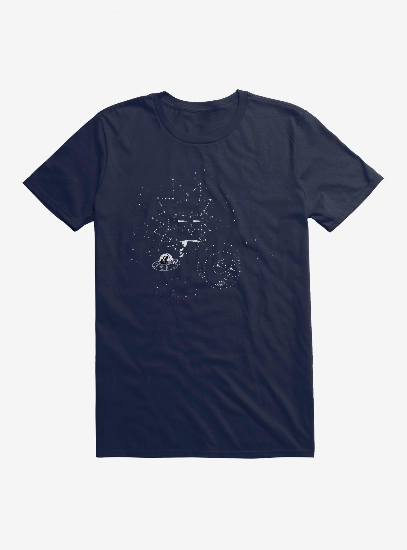 Rick And Morty Constellation T-Shirt, MIDNIGHT NAVY, hi-res