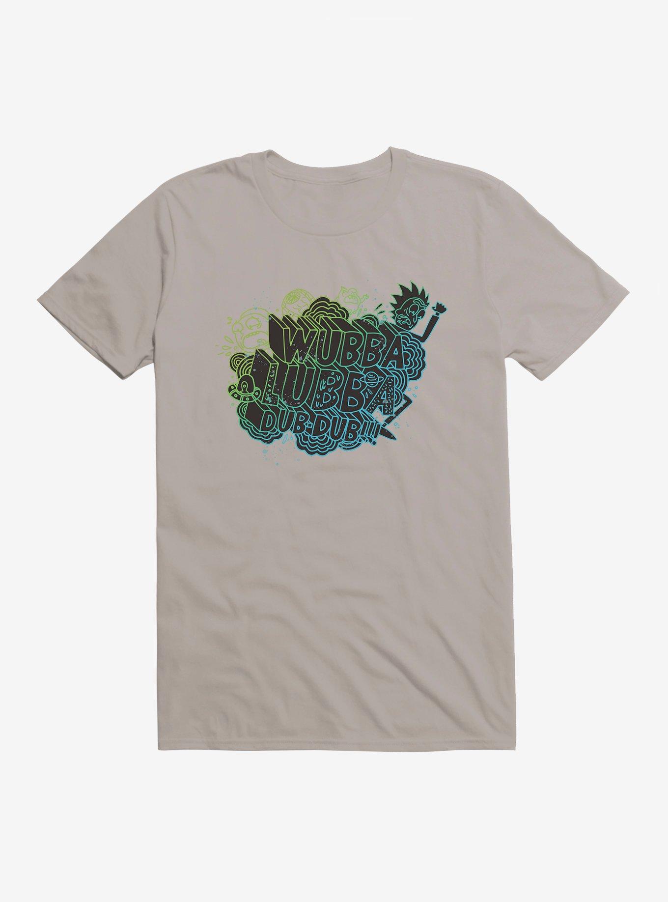 Rick And Morty Wubba Lubba Dub Dub Outline T-Shirt, , hi-res