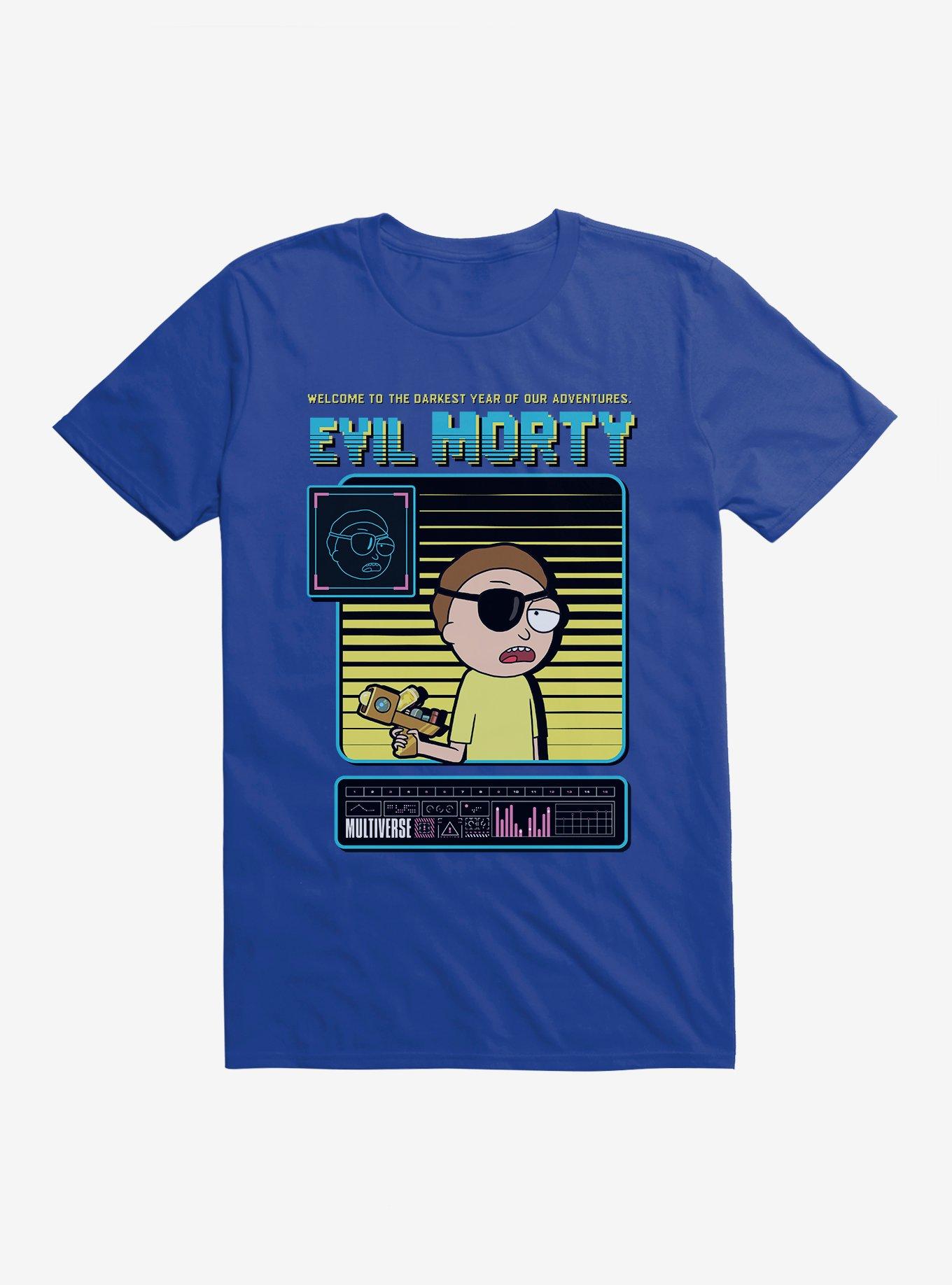 Rick And Morty Evil Morty T-Shirt, ROYAL, hi-res