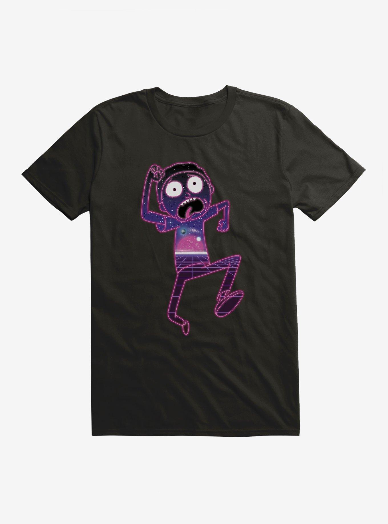 Rick And Morty Virtual Space Morty T-Shirt, BLACK, hi-res