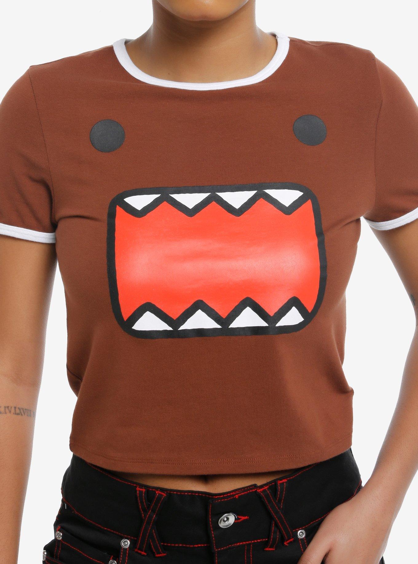 Domo Jumbo Face Girls Baby Ringer T-Shirt, , hi-res