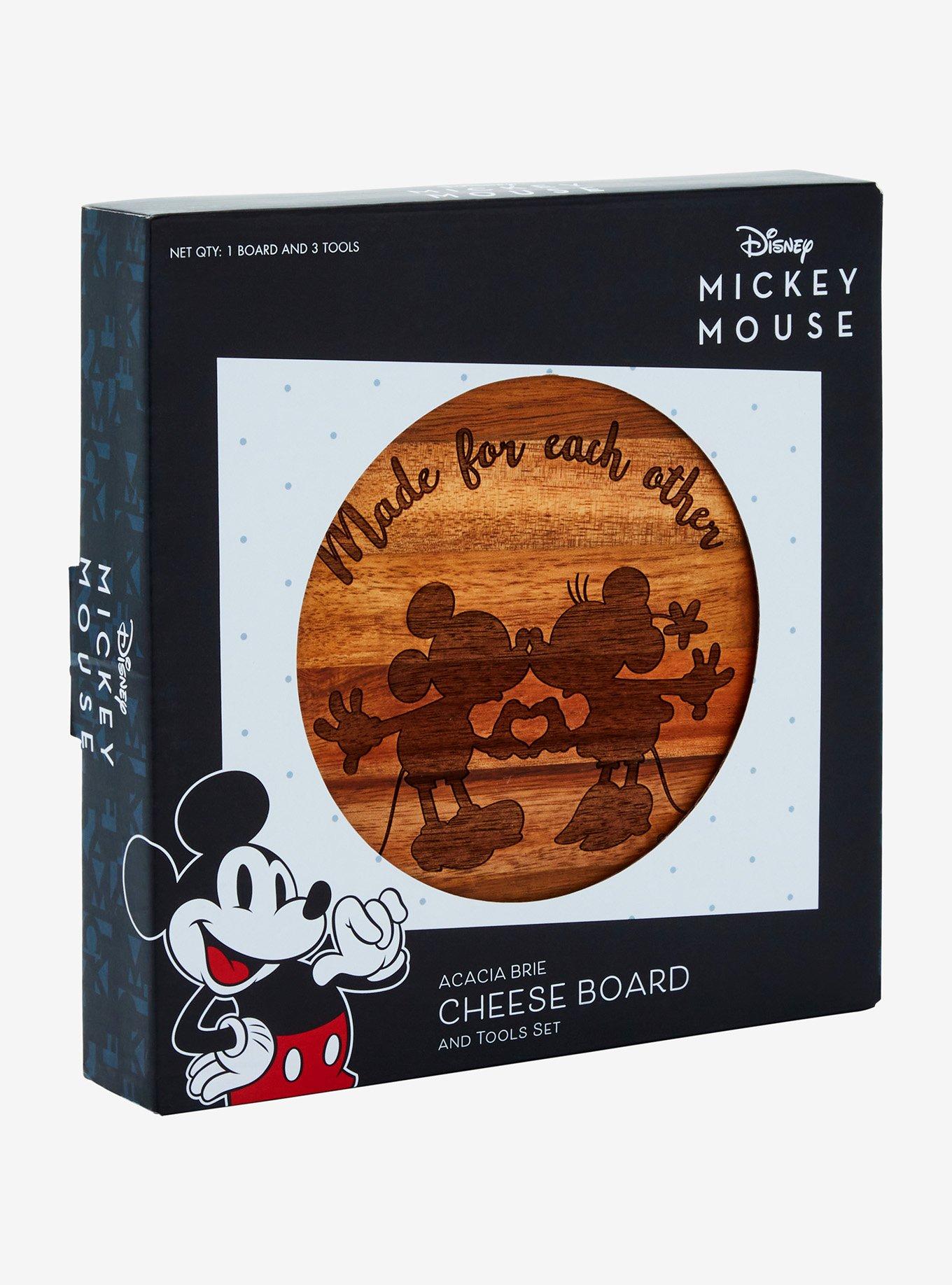 Disney Mickey & Minnie Cheese Board and Utensil Set, , hi-res